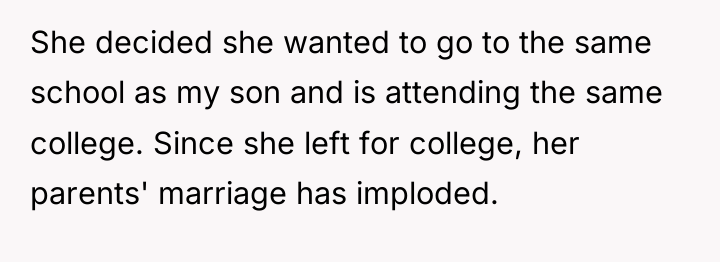 She decided she wanted to go to the same school...