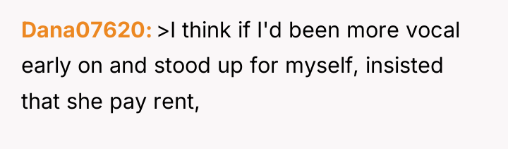 Dana07620 >I think if I'd been more vocal early on...