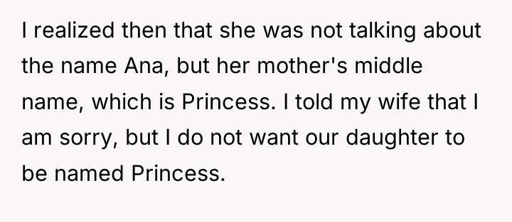 I realized then that she was not talking about the...