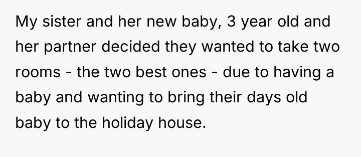 My sister and her new baby, 3 year old and...