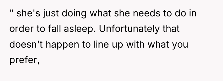 " she's just doing what she needs to do in...