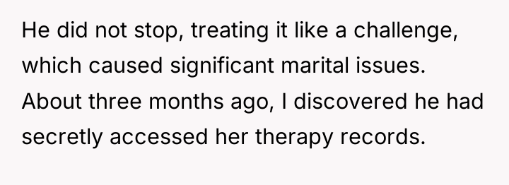 He did not stop, treating it like a challenge, which...