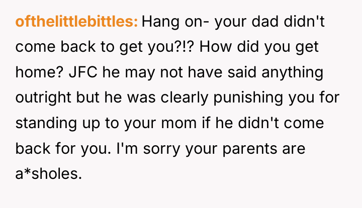 ofthelittlebittles Hang on- your dad didn't come back to get...