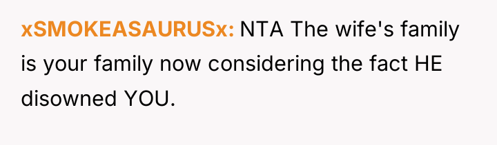 xSMOKEASAURUSx NTA The wife's family is your family now considering...