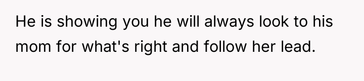 He is showing you he will always look to his...