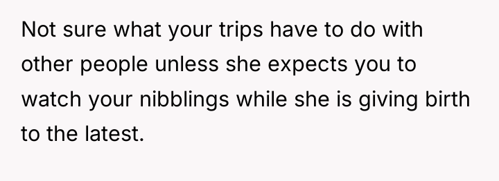 Not sure what your trips have to do with other...