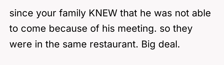 since your family KNEW that he was not able to...