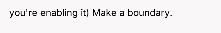 you're enabling it) Make a boundary.