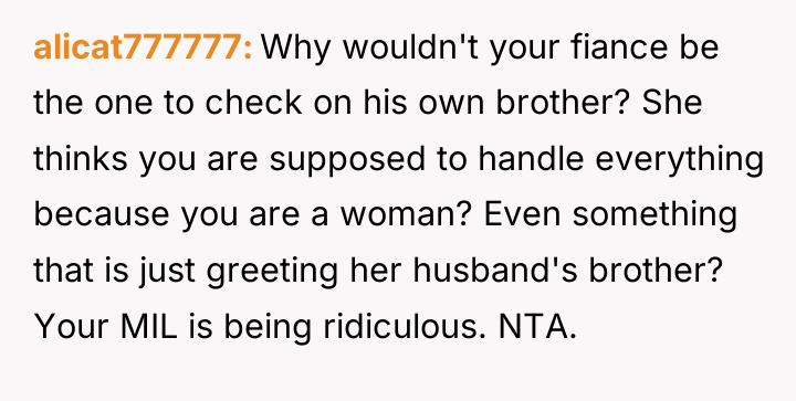 alicat777777 Why wouldn't your fiance be the one to check...