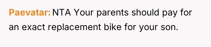 Paevatar NTA Your parents should pay for an exact replacement...