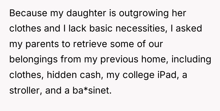 Because my daughter is outgrowing her clothes and I lack...