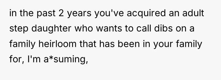 in the past 2 years you've acquired an adult step...