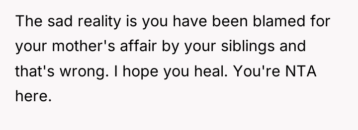 The sad reality is you have been blamed for your...