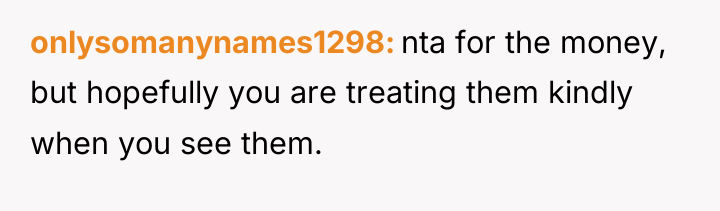 onlysomanynames1298 nta for the money, but hopefully you are treating...