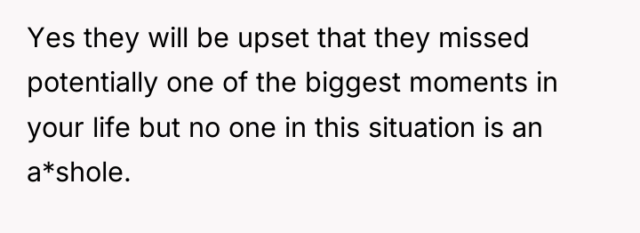 Yes they will be upset that they missed potentially one...