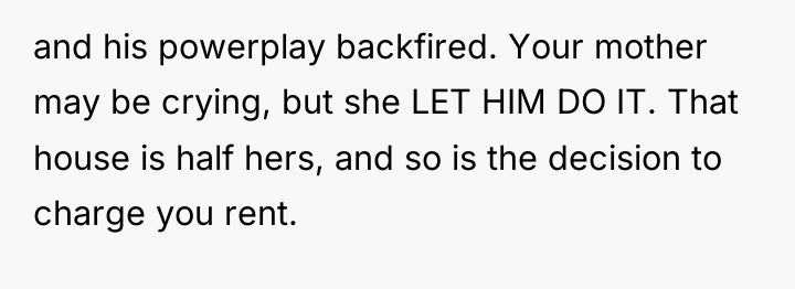 and his powerplay backfired. Your mother may be crying, but...