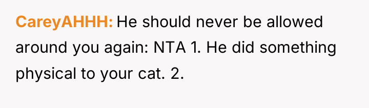 CareyAHHH He should never be allowed around you again: NTA...