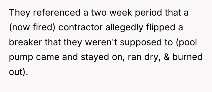 They referenced a two week period that a (now fired)...