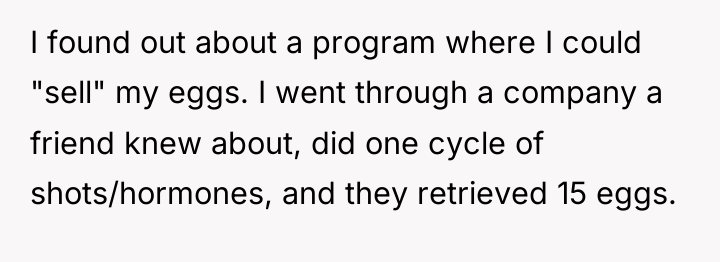 I found out about a program where I could "sell"...