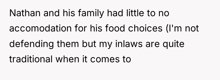 Nathan and his family had little to no accomodation for...