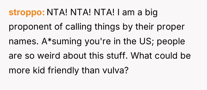 stroppo NTA! NTA! NTA! I am a big proponent of...