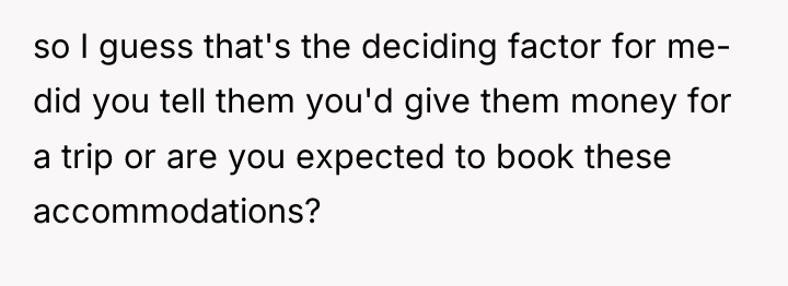 so I guess that's the deciding factor for me- did...