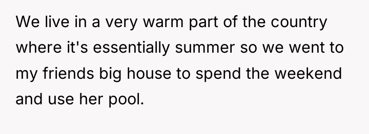 We live in a very warm part of the country...