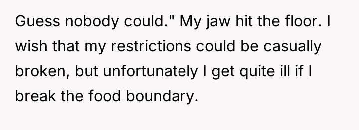 Guess nobody could." My jaw hit the floor. I wish...