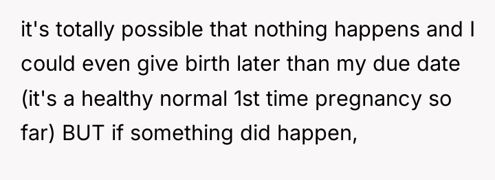 it's totally possible that nothing happens and I could even...