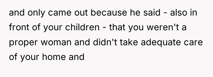 and only came out because he said - also in...