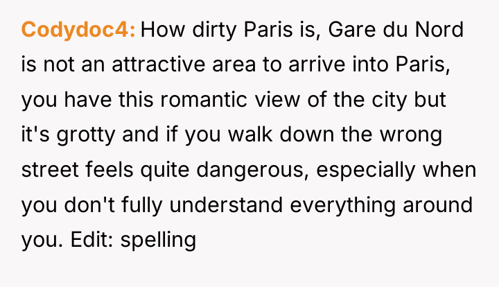 Codydoc4 How dirty Paris is, Gare du Nord is not...