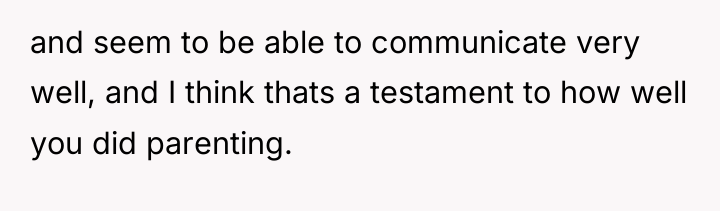 and seem to be able to communicate very well, and...
