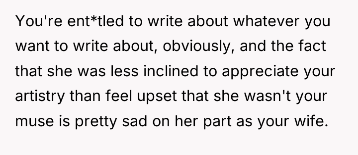 You're ent*tled to write about whatever you want to write...