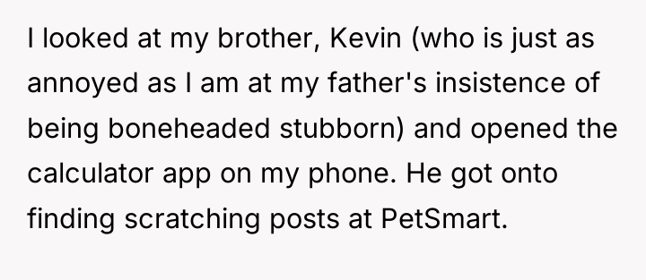 I looked at my brother, Kevin (who is just as...