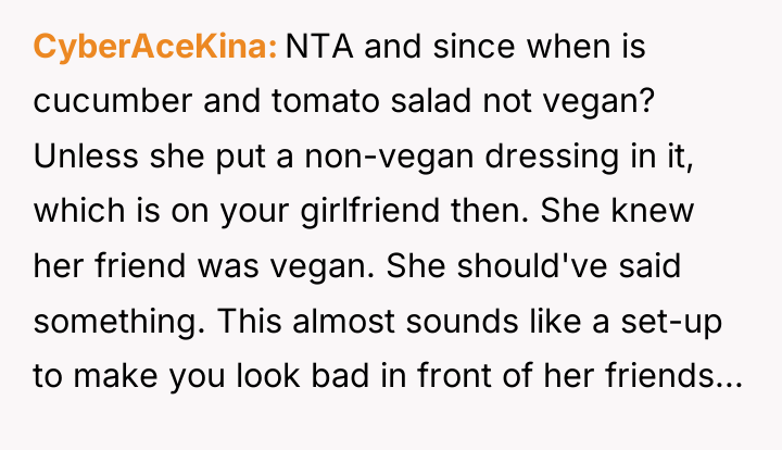 CyberAceKina NTA and since when is cucumber and tomato salad...
