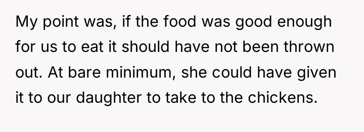My point was, if the food was good enough for...