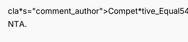 cla*s="comment_author">Compet*tive_Equal542: NTA.