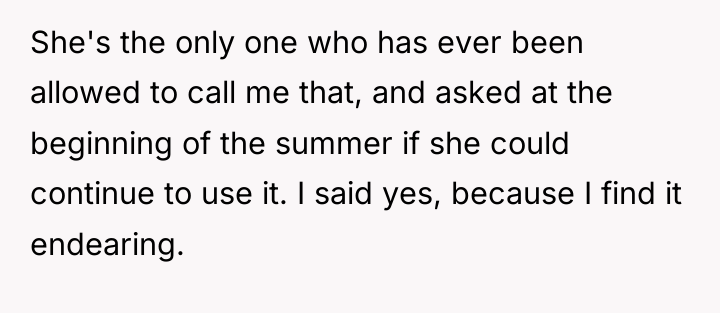 She's the only one who has ever been allowed to...