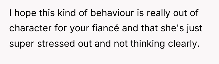 I hope this kind of behaviour is really out of...