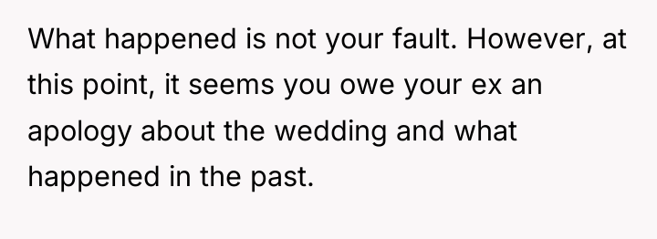 What happened is not your fault. However, at this point,...