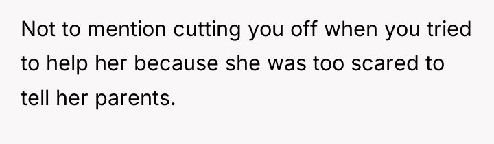 Not to mention cutting you off when you tried to...