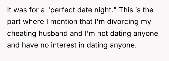 It was for a "perfect date night." This is the...