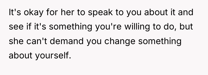 It's okay for her to speak to you about it...