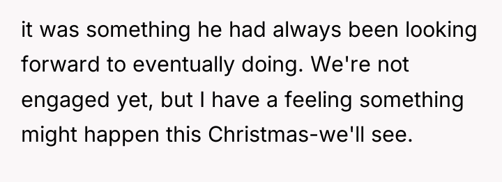 it was something he had always been looking forward to...