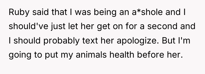 Ruby said that I was being an a*shole and I...