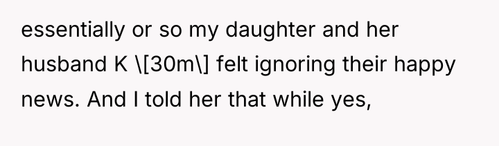 essentially or so my daughter and her husband K \[30m\]...