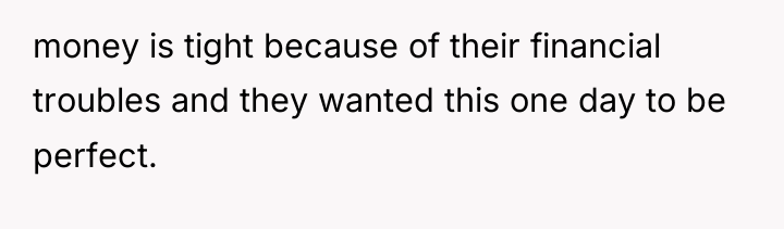 money is tight because of their financial troubles and they...