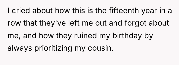 I cried about how this is the fifteenth year in...