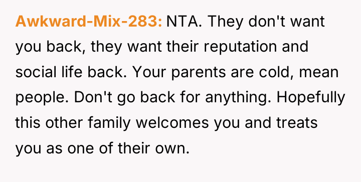 Awkward-Mix-283 NTA. They don't want you back, they want their...