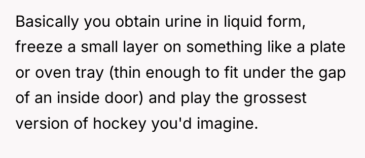 Basically you obtain urine in liquid form, freeze a small...